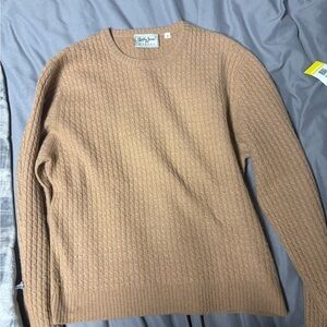 Bobby Jones Women's Camel Cashmere Crewneck Sweater